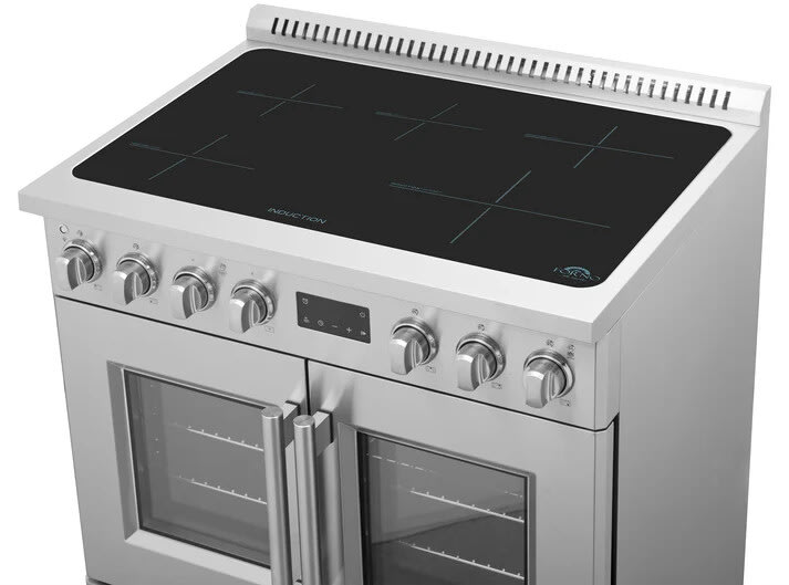 Forno FFSIN095036 36 Inch Freestanding French Door Induction Range