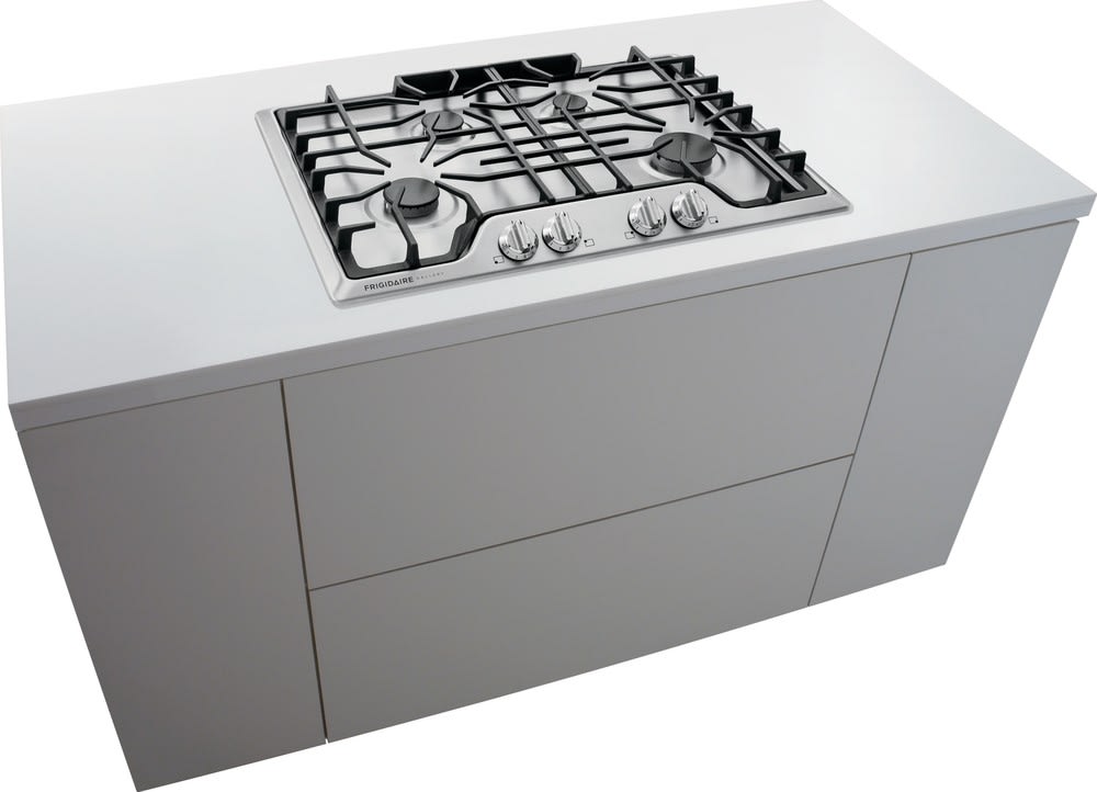Frigidaire Fggc3045qs 30 Inch Gas Cooktop With 4 Sealed Burners Continuous Dishwasher Safe Cast Iron Grates Low Simmer Burner Spillsafe Cooktop Front Angled Express Select Controls And Ada Compliant Design Stainless Steel Voce tambem pode fazer uma pergunta sobre frigidaire fggc3045qs. frigidaire gallery series fggc3045qs