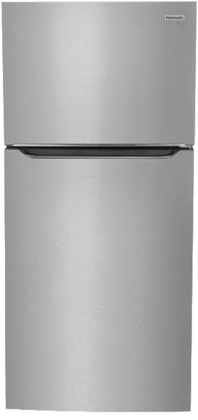 Frigidaire FGHT2055VF 30 Inch Top Freezer Refrigerator with 20 Cu. Ft. Capacity, Adjustable Glass Shelves, Gallon Door Bins, Automatic Defrost, Crisper Drawers, UL Listed, ADA Compliant, and Energy Star Certified: Stainless Steel