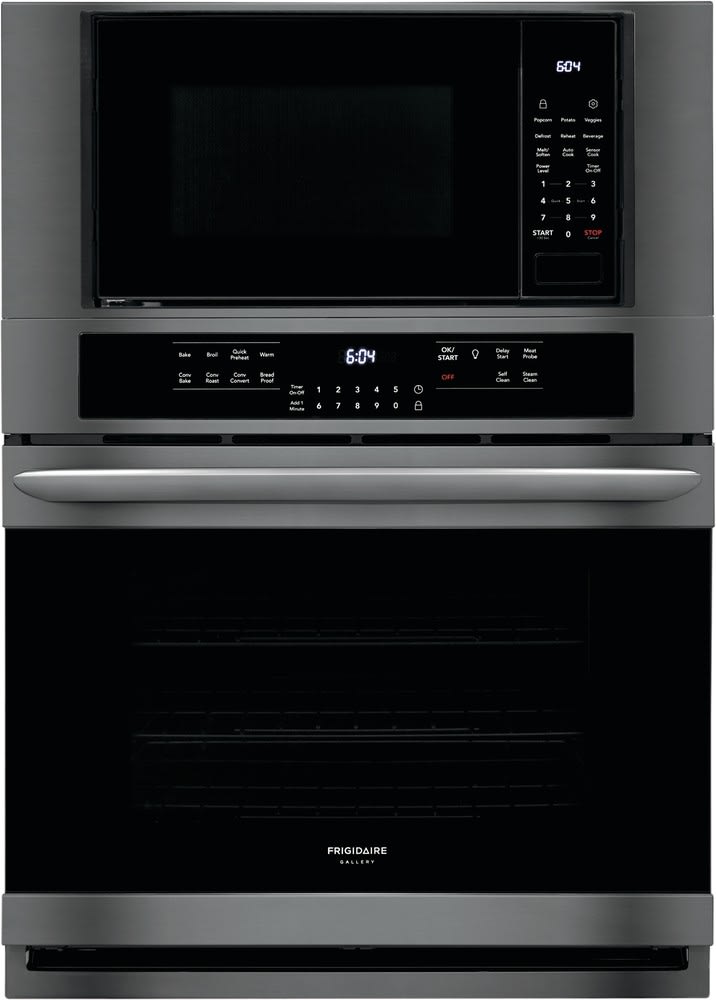 Frigidaire Fgmc3066ud 30 Inch Electric Combination Wall Oven With 4 6 Cu Ft True Convection Oven Sensor Cook 2 0 Cu Ft Microwave Effortless Reheat Self Clean With Steam Option Temperature Probe And Sabbath