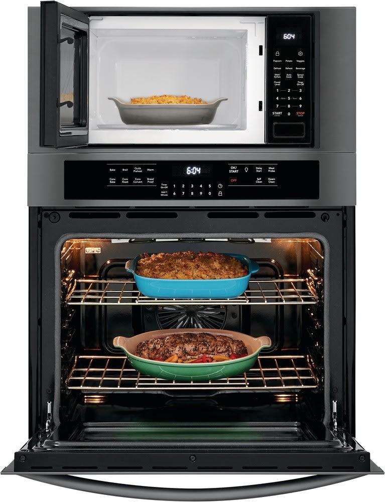 Frigidaire Gallery 27 Microwave Combination Wall Oven with Convection in  Black Stainless Steel