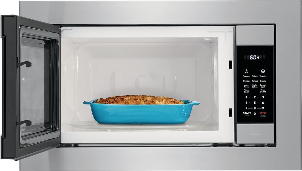 Frigidaire FGMO226NUF 24 Inch Counter Top Microwave with Smudge-Proof™  Finish, Effortless™ Reheat, Sensor Cooking Options, One-Touch Options and  Fits-More™ Microwave: Stainless Steel