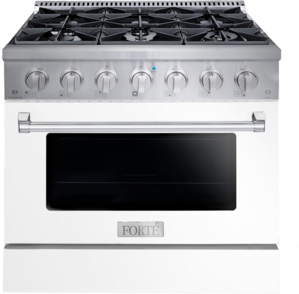 Forte FGR366BWW 36 Inch Freestanding Gas Range with 6 Sealed
