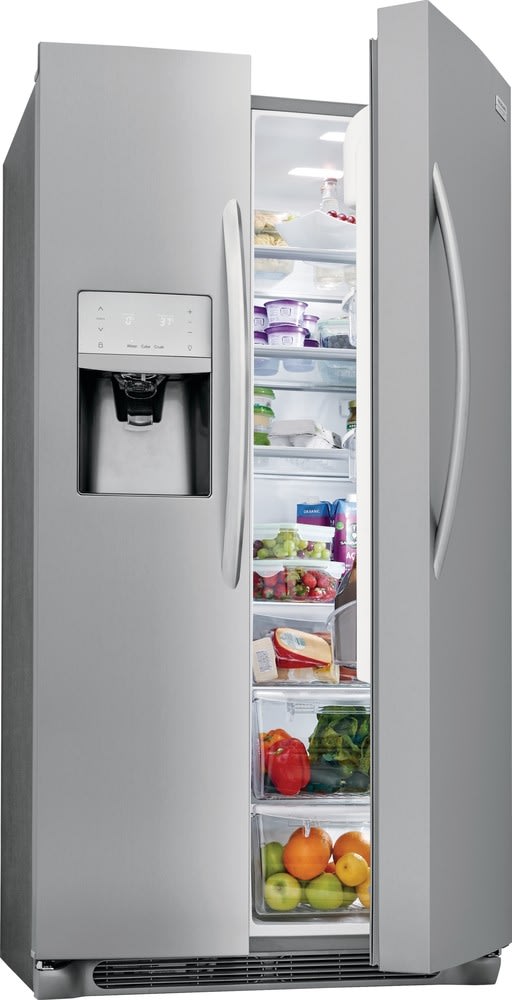 Frigidaire FGSS2635TF 36 Inch Side By Side Refrigerator with 25.5 Cu. Ft. Capacity, PureSource