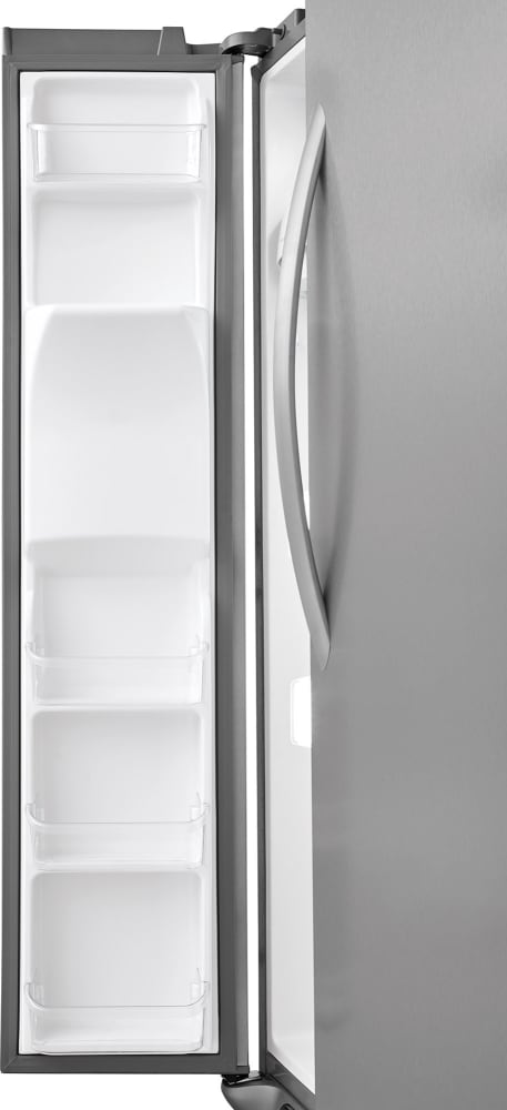 Frigidaire Fgss2635tf 36 Inch Side By Side Refrigerator With 25 5 Cu Ft Capacity Puresource Ultra Ii Pureair Ultra Filters Chill Drawer Store More Crispers Door Bins Glass Shelves Multi Level Led Ada