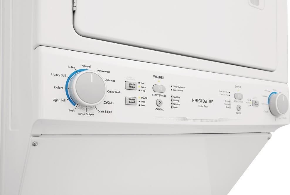 Frigidaire FLCE7523AW 27 Inch Electric Long Vent Laundry Center with 3.