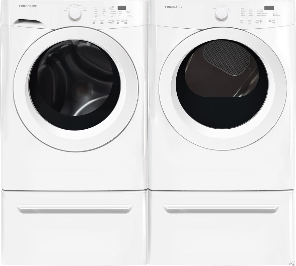 Frigidaire FRWADRGW2 SidebySide on Pedestals Washer & Dryer Set with