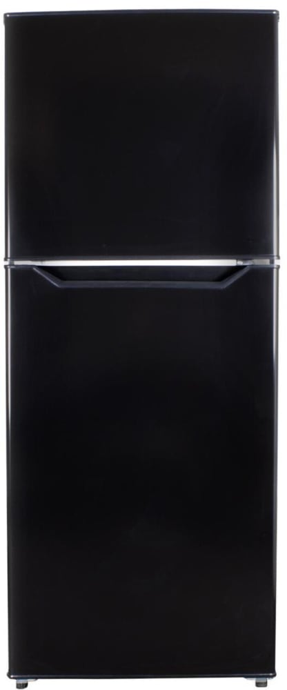 Danby DFF101B1BDB 24 Inch Freestanding Top Freezer Refrigerator with 10.1 Cu. Ft. Capacity 2 Glass Shelves CanStor Door Liner Crisper Drawers LED