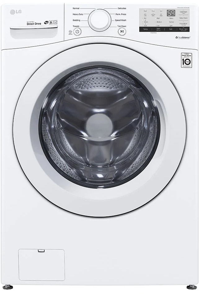 LG LGWADRGW02 Side-by-Side on Pedestals Washer & Dryer Set with Front Load  Washer and Gas Dryer in White