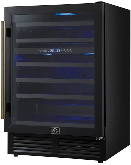 Forno FWCDR663424BLK 24 Inch Undercounter Dual Zone Wine Cooler