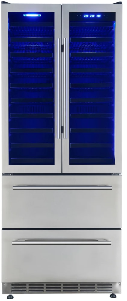 ファンデルファールト Forno FWCDR663532S 32 Inch Freestanding/Built-In Dual Zone Wine