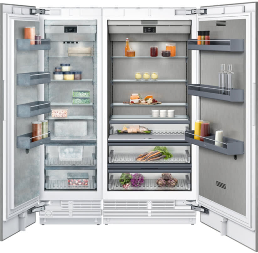 Gaggenau GAREFFR36241 Side by Side Column Refrigerator Freezer Set with 36 Inch Refrigerator and 24 Inch Freezer