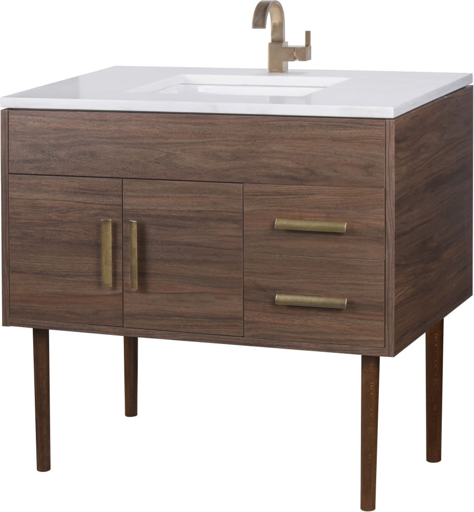 Cutler Kitchen & Bath MIDCNT36 36 Inch Freestanding Bathroom Vanity