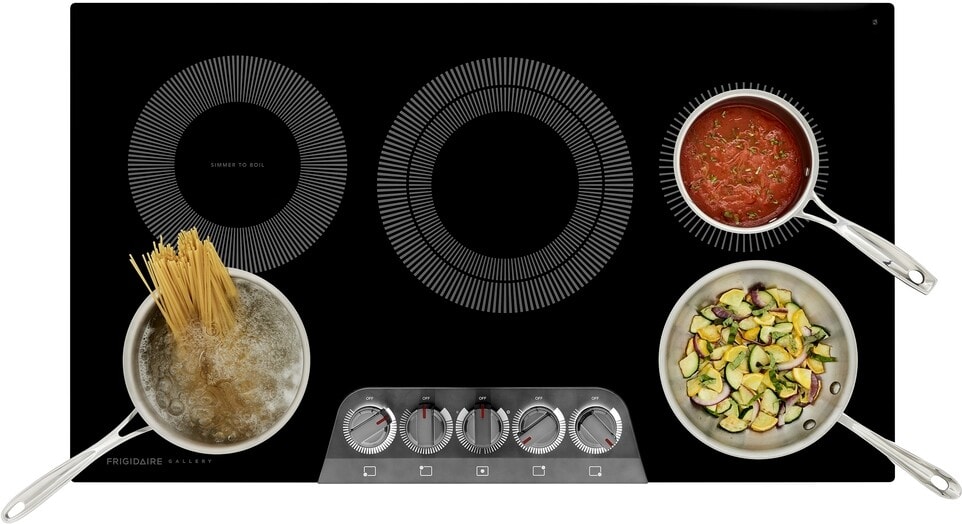 Frigidaire GCCE3670AD 36 Inch Electric Cooktop with 5 Elements