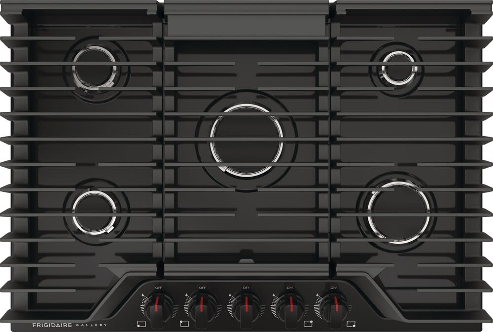 Frigidaire GCCG3048AB 30 Inch Gas Cooktop with 5 Sealed Burners, 18,000