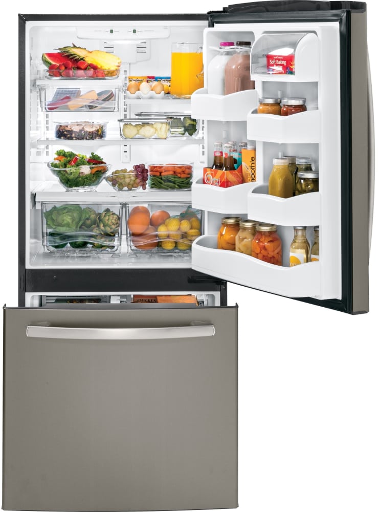 GE GDE20GMHES 30 Inch BottomFreezer Refrigerator with 20.3 cu. ft