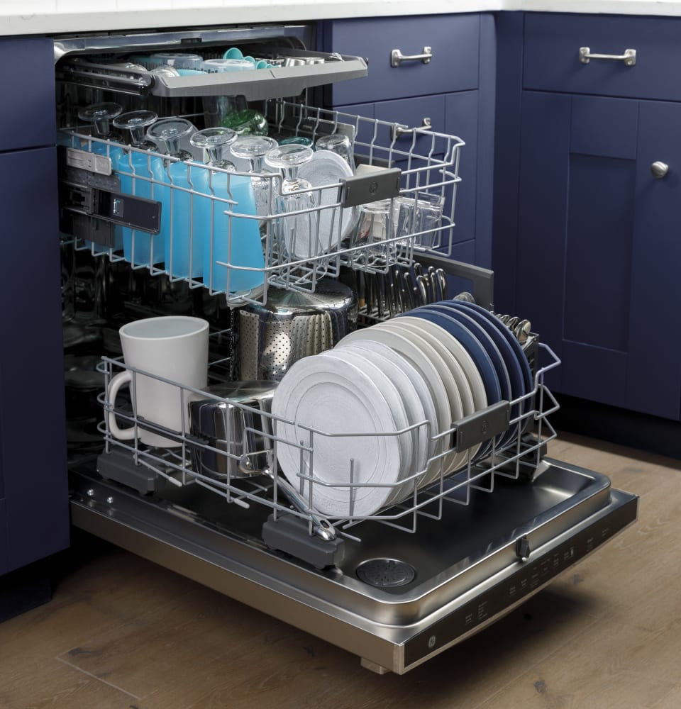 GE GDP665SYNFS 24 Inch Built In Fully Integrated Dishwasher with
