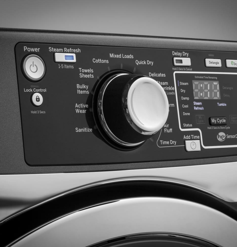 GE GEWADRWG3 Stacked Washer & Dryer Set with Front Load Washer and Gas