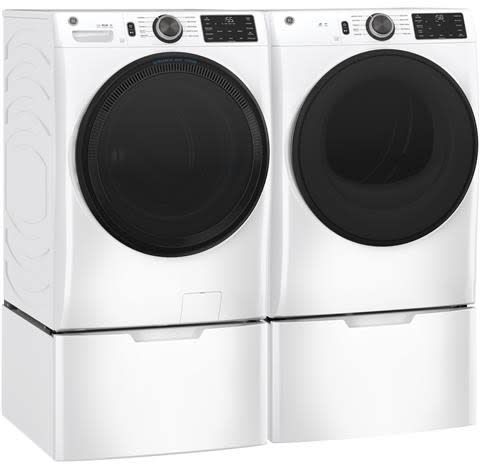 GE GEWADREW1281 Stacked Washer & Dryer Set with Top Load Washer