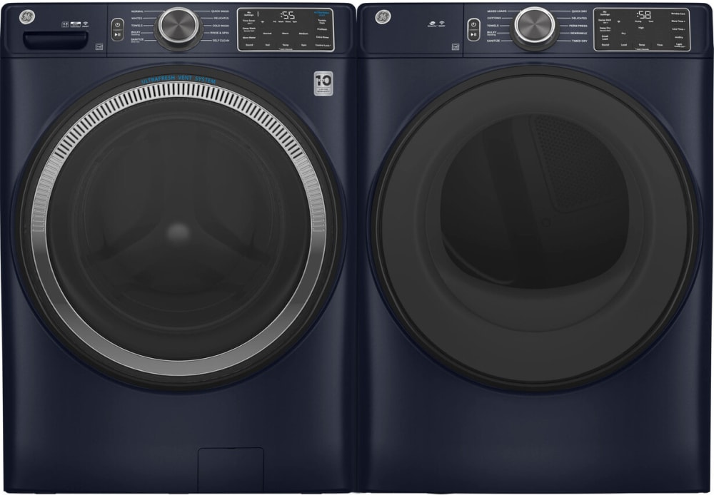 GE GFD55GSPRRS 28 Inch Gas Smart Dryer with 7.8 cu. ft. Capacity, Built