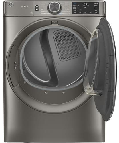 Ge Gewadresn6501 Side By Side Washer Dryer Set With Front Load Washer And Electric Dryer In Satin Nickel