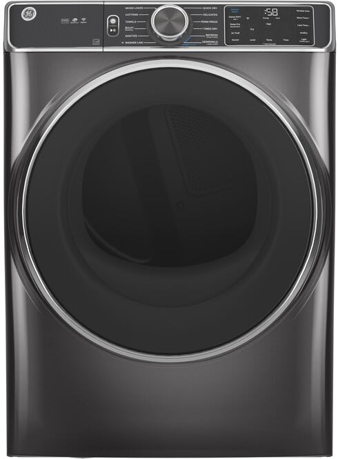 GE GEWADRGDG8502 Side-by-Side on Pedestals Washer & Dryer Set with Front Load Washer and Gas Dryer in Diamond Gray
