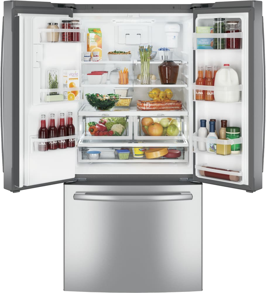 GE GFE24JSKSS 33 Inch French Door Refrigerator with 23.6 cu. ft ...