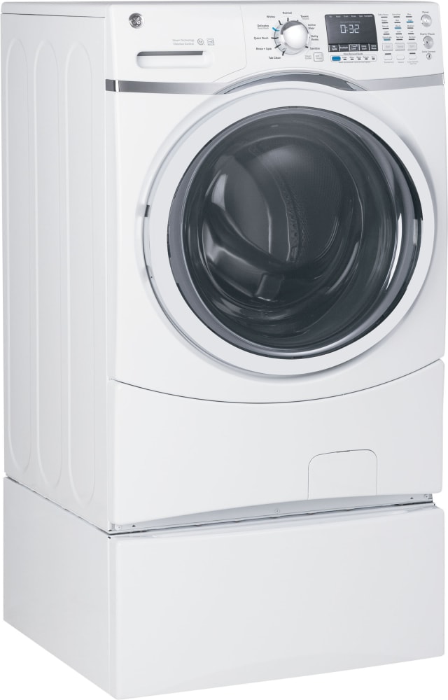 GE GEWADREWH452 SidebySide on Pedestals Washer & Dryer Set with Front