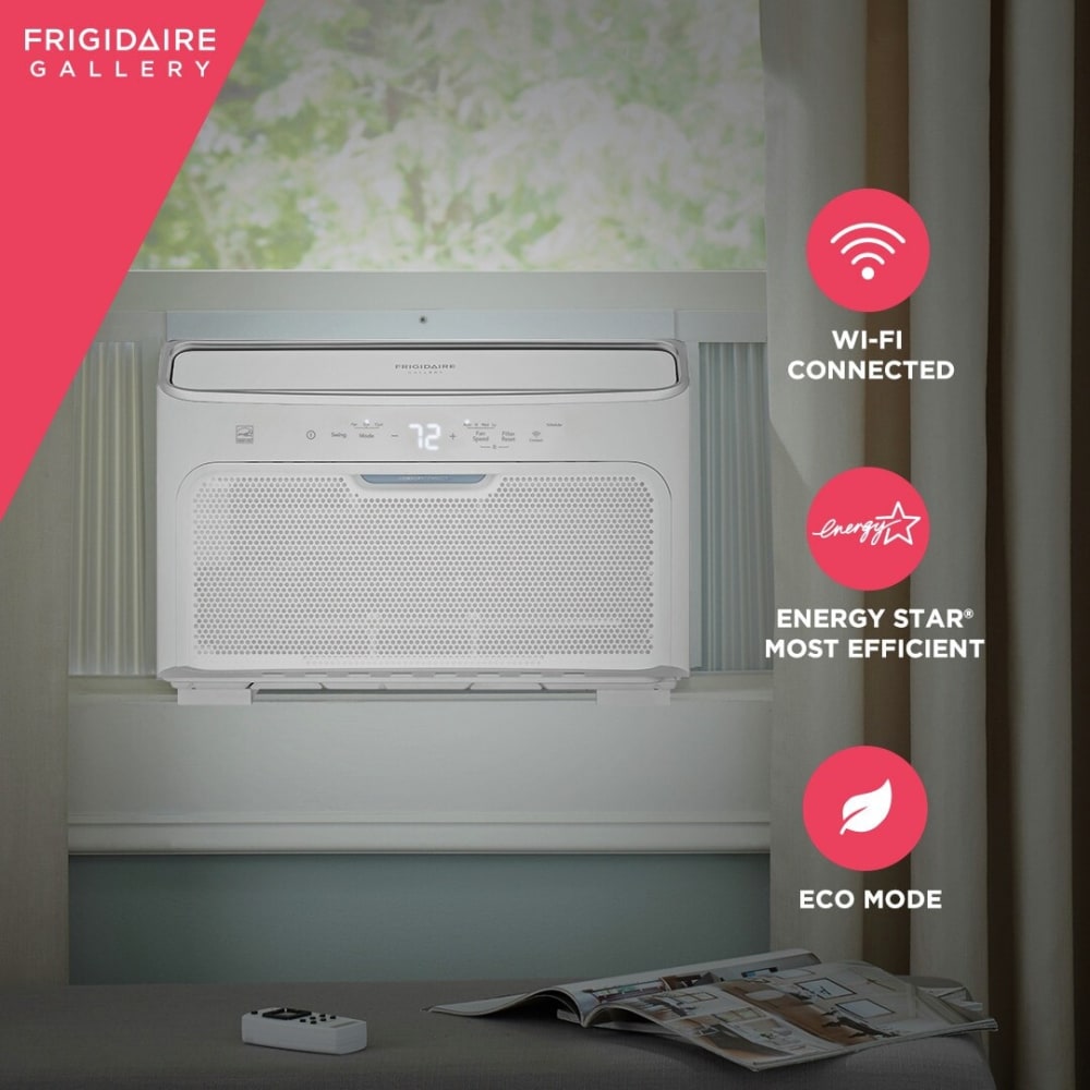 Frigidaire GHWQ103WC1 Smart Inverter Room Air Conditioner with Quiet
