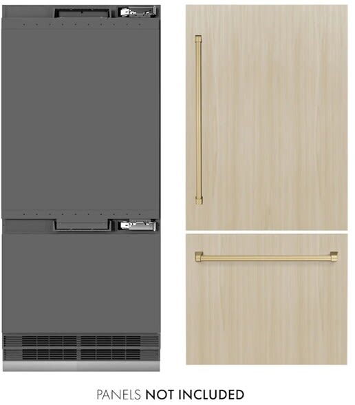 ZLINE GRBITZ36CB 36 Inch Built-In Bottom-Freezer Refrigerator with