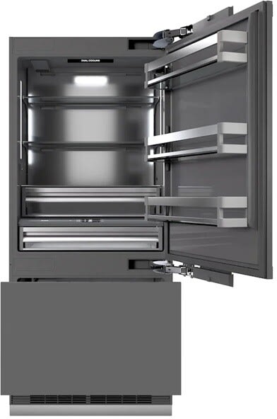 ZLINE GRBITZ36CB 36 Inch Built-In Bottom-Freezer Refrigerator with