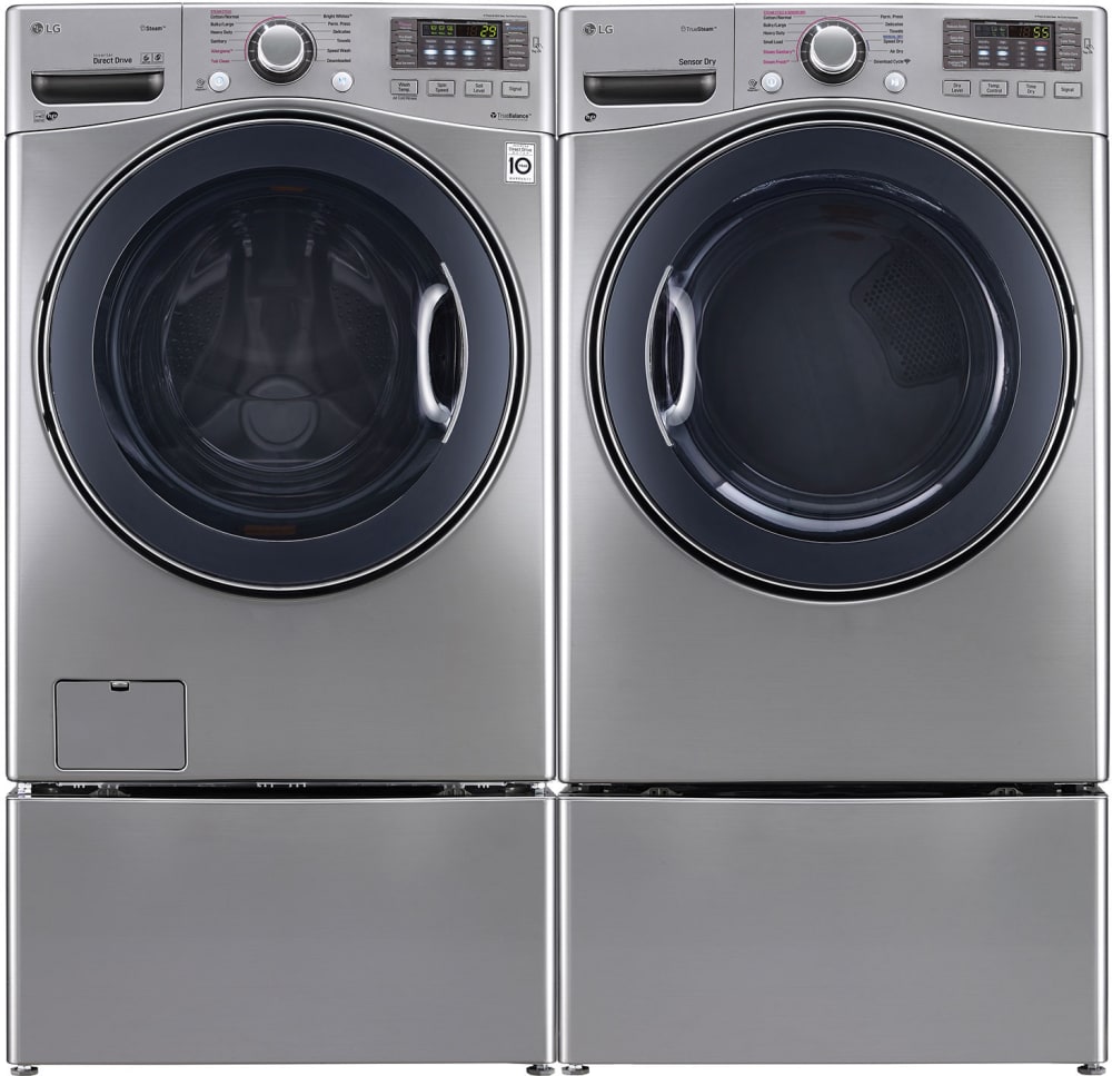 LG LGWADRGGS94 SidebySide on SideKick Pedestals Washer & Dryer Set