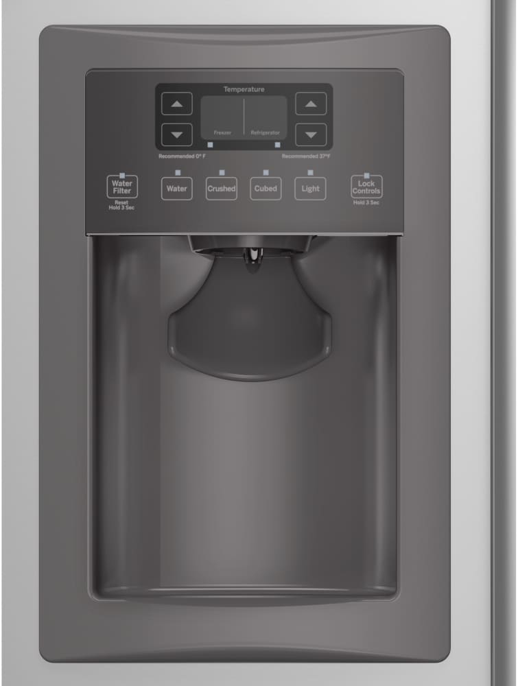 GE GSE25ESHSS 36 Inch Side-by-Side Refrigerator with 24.7 cu. ft