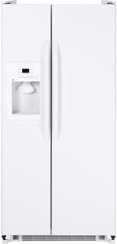 GE GSS20GEWWW 32 Inch Side-by-Side Refrigerator with 20.0 cu. ft