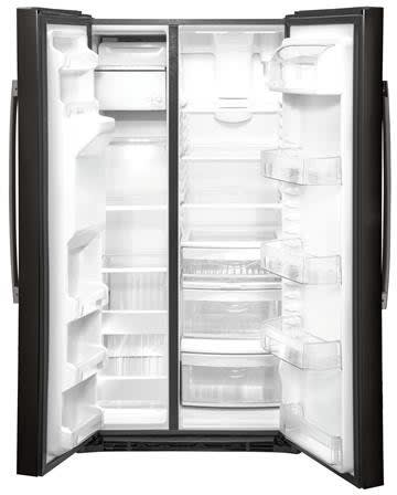 GE GSS25IBNTS 36 Inch Freestanding Side by Side Refrigerator with 25.1 ...
