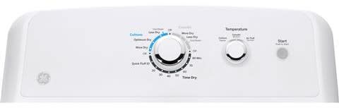GE GEWADREW3351 Side-by-Side Washer & Dryer Set with Top Load Washer and Electric Dryer in White