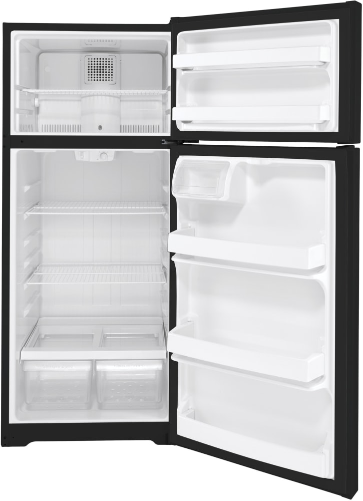 GE GTS18DTNRBB 28 Inch Top Freezer Refrigerator with 17.5 Cu. Ft ...
