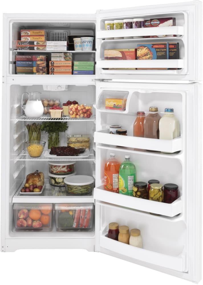 ୨୧⑅*ページ GE 17.5 Cu. Ft. Top Freezer Refrigerator with Edge to Edge