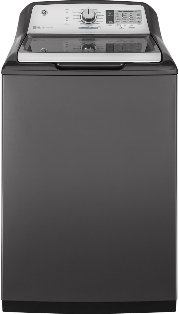 GE GEWADREDG755 Side by Side Washer Dryer Set with Top Load
