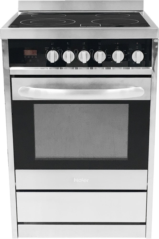 Haier Hcr2250aes 24 Inch Electric Range With European Convection Broil
