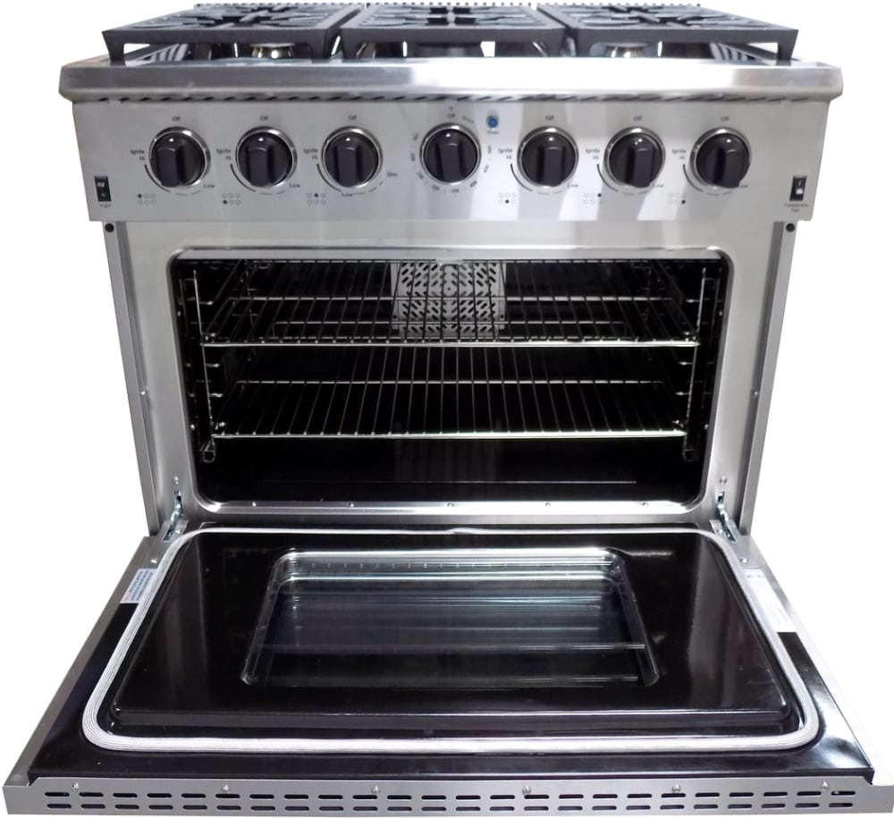 Thor Kitchen HDM3601U 36 Inch Freestanding Gas Range with Commercial