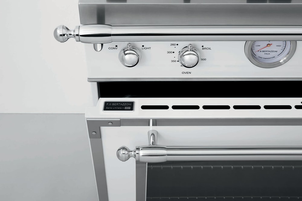 Bertazzoni HER486BTFEPXT 48 Inch Freestanding Dual Fuel Range with 6