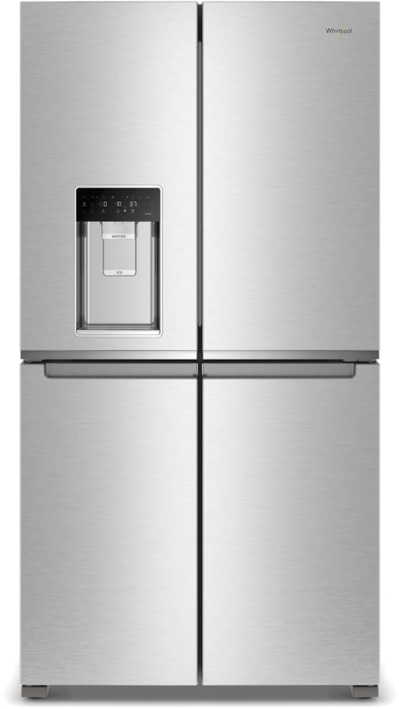 WRQC7836RZ Whirlpool 36 Inch Counter Depth 4 Door Refrigerator with Ice Maker in Door Stainless Steel