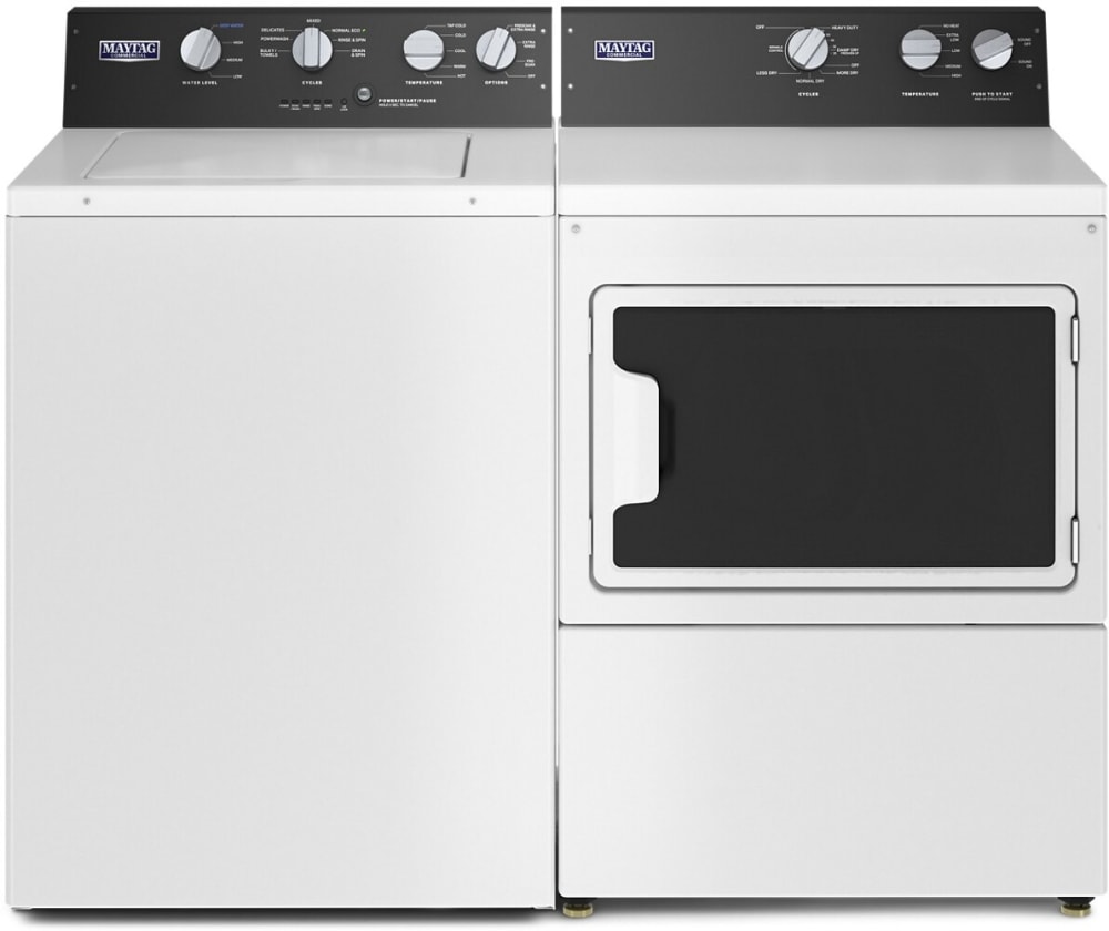 Maytag MAWADRGW586 Side-by-Side Top Load Washer and Gas Dryer Set