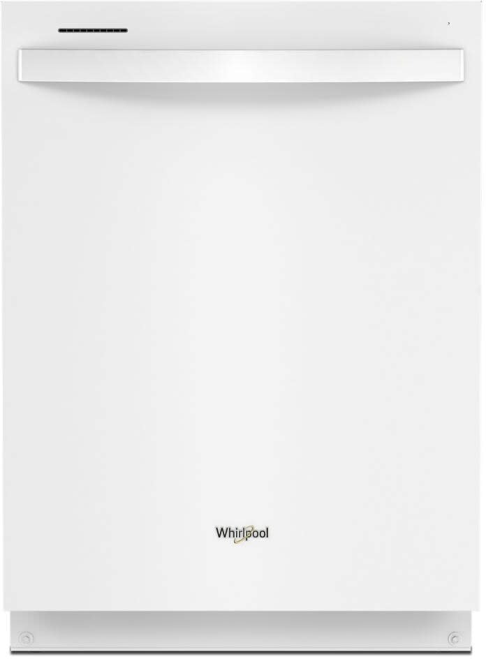 White integrated dishwasher top