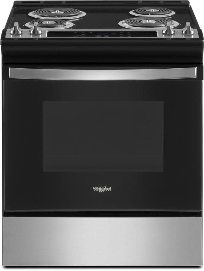 Whirlpool WEC310S0LS 30 Inch SlideIn Electric Range with 4 Coil