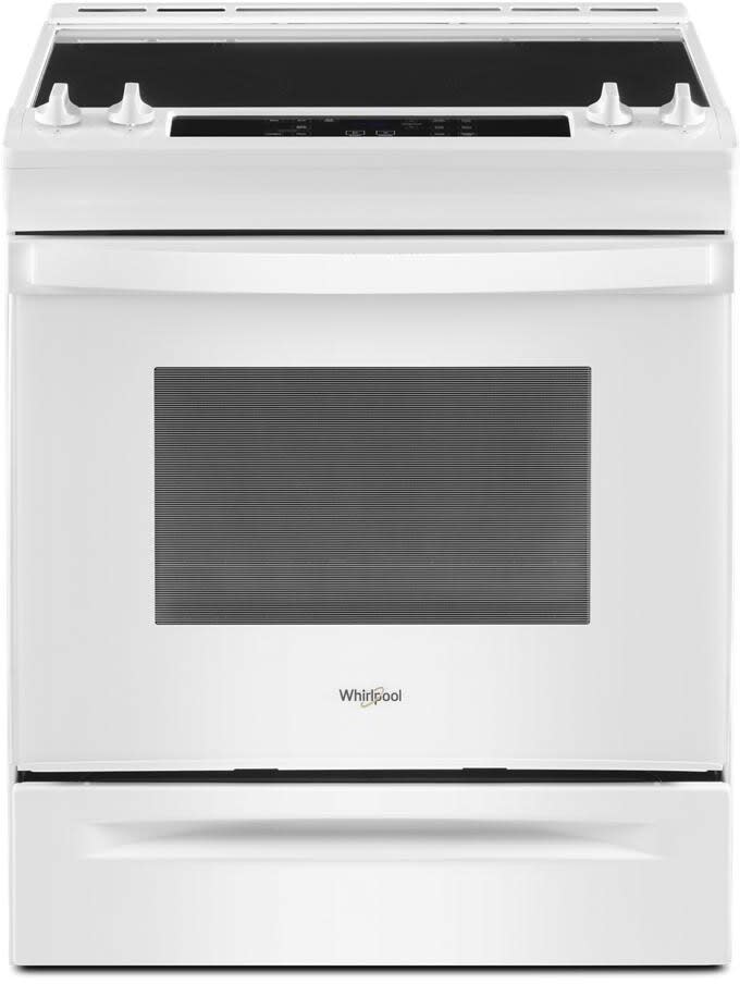 Whirlpool WEE515S0LW 30 Inch SlideIn Electric Range with 4 Elements, 4
