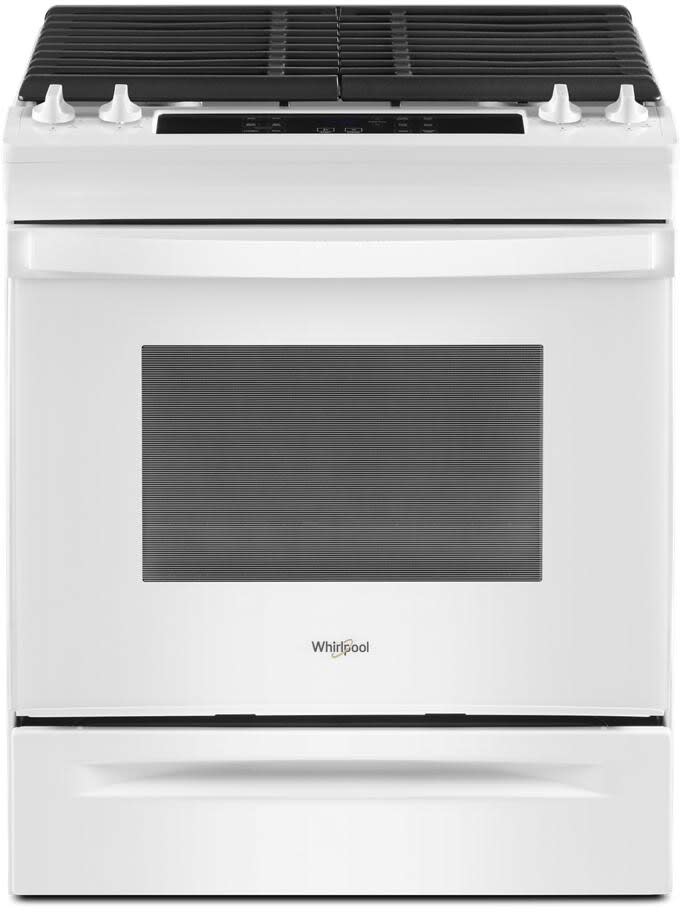 Whirlpool WEG515S0LW 30 Inch SlideIn Gas Range with 4 Sealed Burners