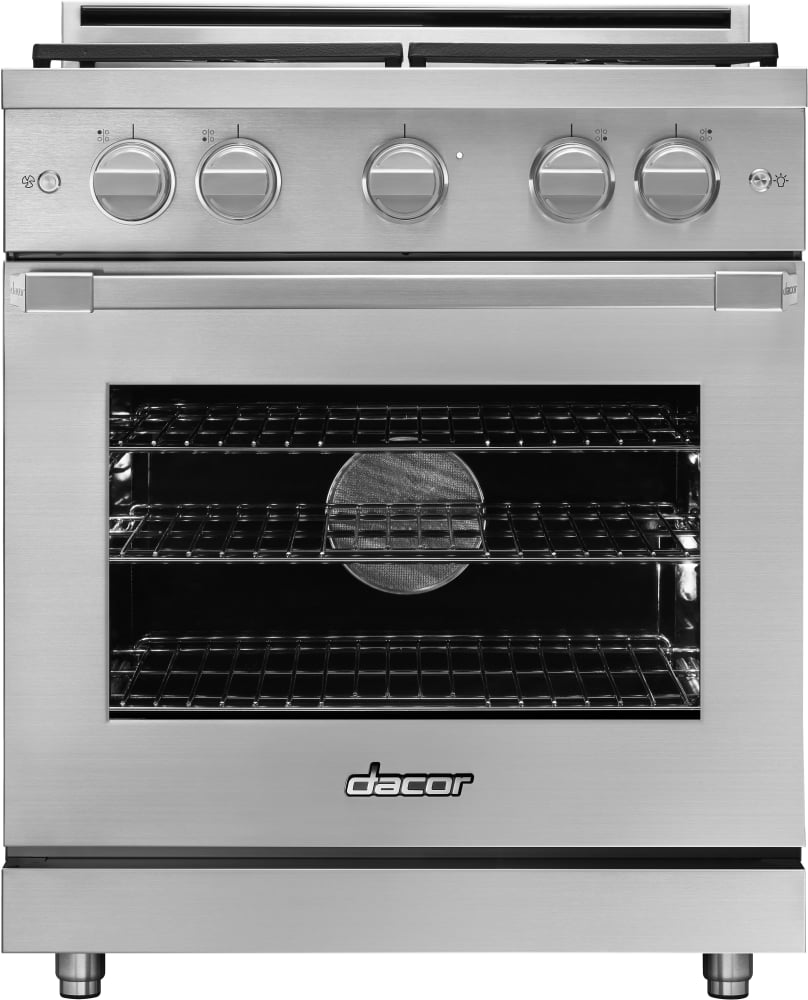 Dacor HGPR30CNG 30 Inch Freestanding Professional Gas Range with 4 Sealed Burners, 5.2 Cu. Ft