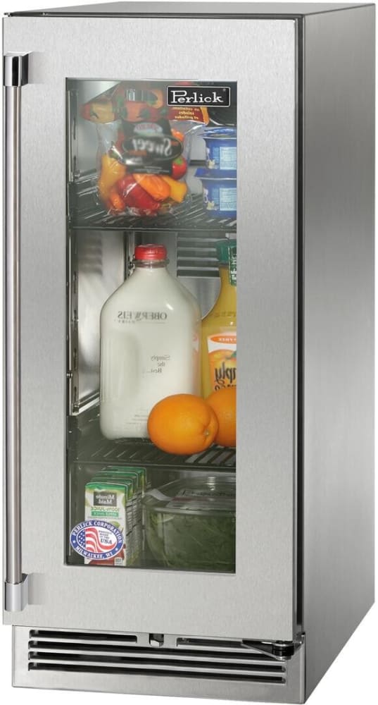 Perlick HP15RO43RL 15 Inch Builtin Undercounter Outdoor Refrigerator